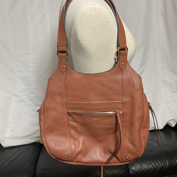 Lodis Handbags - Lodis Tan Leather Shoulder Bag
